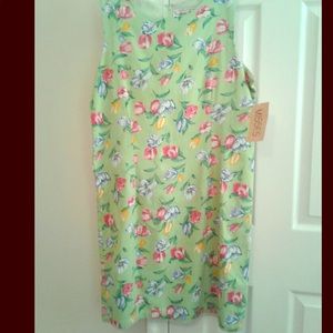 Lime Green Mini Summer Dress Size 14